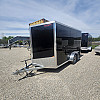 Black 2025 Triumph 7x14 Enclosed Trailer