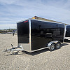Black 2025 Triumph 7x14 Enclosed Trailer