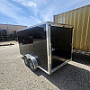 Black 2025 Triumph 7x14 Enclosed Trailer