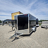 Black 2025 Triumph 7x14 Enclosed Trailer