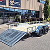 Silver 2026 Triumph Galvanized 80x16 Tandem Axle Open Utility