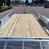Silver 2026 Triumph Galvanized 80x16 Tandem Axle Open Utility