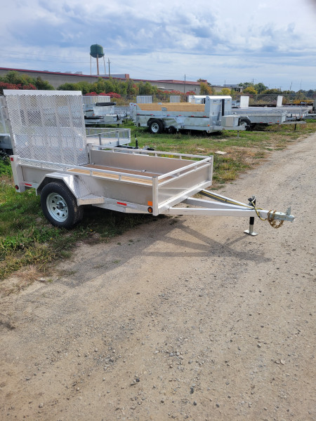 Silver 2026 Triumph 5x8 Aluminum Utility Trailer