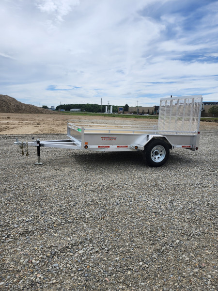 Silver 2026 Triumph 6x10 Aluminum Utility Trailer