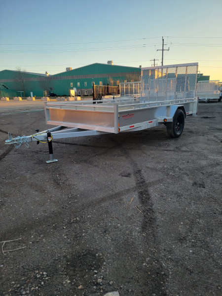 Silver 2026 Triumph 6x12 Aluminum Utility Trailer