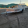 Silver 2026 Triumph 6x12 Aluminum Utility Trailer