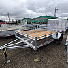 Silver 2026 Triumph 6x12 Aluminum Utility Trailer