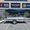 Silver 2026 Triumph 6x12 Aluminum Utility Trailer