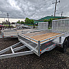 Silver 2026 Triumph 6x12 Aluminum Tandem Axle Utility Trailer
