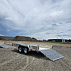 Silver 2026 Triumph 80X14 Aluminum Tandem Axle Utility Trailer