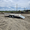 Silver 2026 Triumph 80X16 Aluminum Tandem Axle Utility Trailer