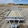 Silver 2026 Triumph 80X16 Aluminum Tandem Axle Utility Trailer