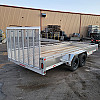 Silver 2026 Triumph 80x18 Aluminum Tandem Axle Utility Trailer