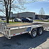 Silver 2026 Triumph 80x18 Aluminum Tandem Axle Utility Trailer