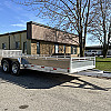 Silver 2026 Triumph 80x18 Aluminum Tandem Axle Utility Trailer