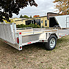 Silver 2026 Triumph 80x12 Aluminum Sideload Utility Trailer