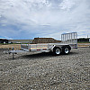 Silver 2026 Triumph 80x16 Aluminum Tandem Axle Sideload Utility Trailer