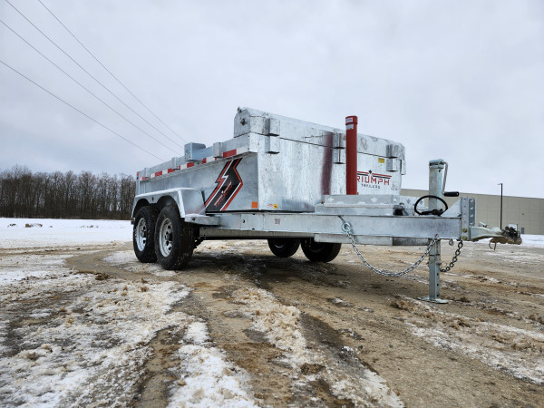 SILVER 2026 Triumph 6X10 Galvanized Dump Trailer