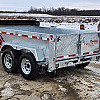 SILVER 2026 Triumph 6X10 Galvanized Dump Trailer