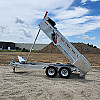Silver 2026 Triumph 82X14 Galvanized Dump Trailer