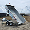 Silver 2026 Triumph 82X14 Galvanized Dump Trailer