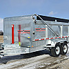 Silver 2026 Triumph 82x14 Galvanized High Side Dump Trailer