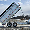 Silver 2026 Triumph 82x14 Galvanized High Side Dump Trailer