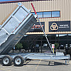 Silver 2026 Triumph 82x16 Galvanized High Side Dump Trailer