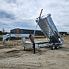Silver 2026 Triumph 82x16 Gooseneck Dump Trailer