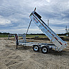 Silver 2026 Triumph 82x16 Gooseneck Dump Trailer