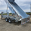 Silver 2026 Triumph 82x16 Gooseneck Dump Trailer