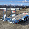 Silver 2026 Triumph 82x18+2-70 Galvanized Equipment Hauler