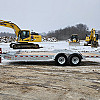 Silver 2026 Triumph 82X20-70 Galvanized Hydraulic Tilt Equipment Trailer
