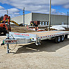 Silver 2026 Triumph 102x24-10k Galvanized Deckover Tilt Trailer
