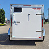 White 2026 Triumph 5x8 Enclosed Trailer