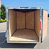 White 2026 Triumph 5x8 Enclosed Trailer