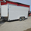 White 2026 Triumph 7x16 Enclosed Trailer