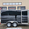 Black 2026 Triumph 7x14 Galvanized Enclosed Trailer