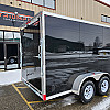 Black 2026 Triumph 7x14 Galvanized Enclosed Trailer
