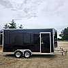 Black 2026 Triumph 7x16 Galvanized Enclosed Trailer