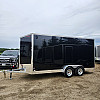 Black 2026 Triumph 7x16 Galvanized Enclosed Trailer