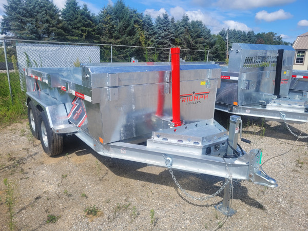 Silver 2026 Triumph 6X12 Galvanized Dump Trailer