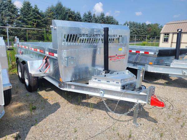 Silver 2026 Triumph 6X12 Galvanized Dump Trailer