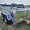 Silver 2026 Triumph 6X12 Galvanized Dump Trailer