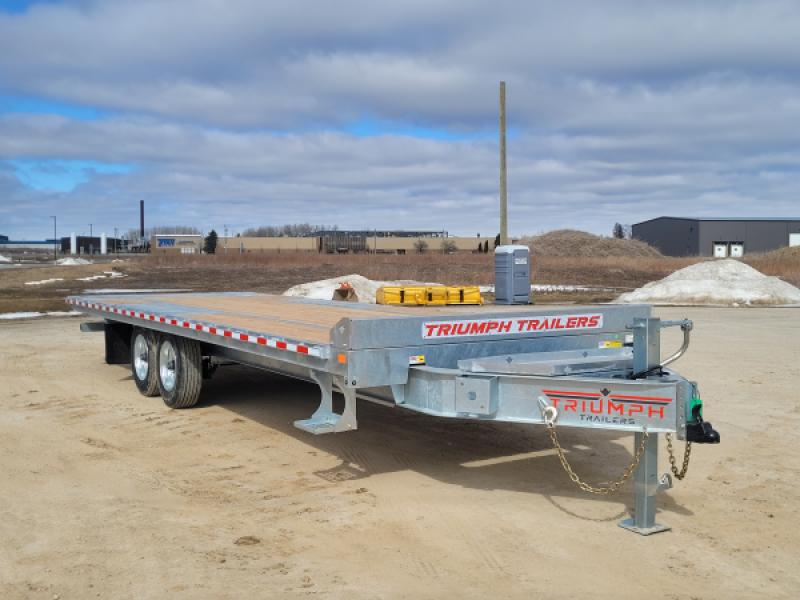 Silver 2027 Triumph 102x24-10k Galvanized Deckover Tilt Trailer at Triumph Trailer Sales