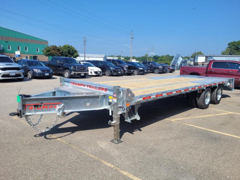Silver 2027 Triumph 102x20+5-12k Galvanized Deckover Trailer at Triumph Trailer Sales