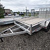 Silver 2026 Triumph 80X12 Aluminum Tandem Axle Utility Trailer